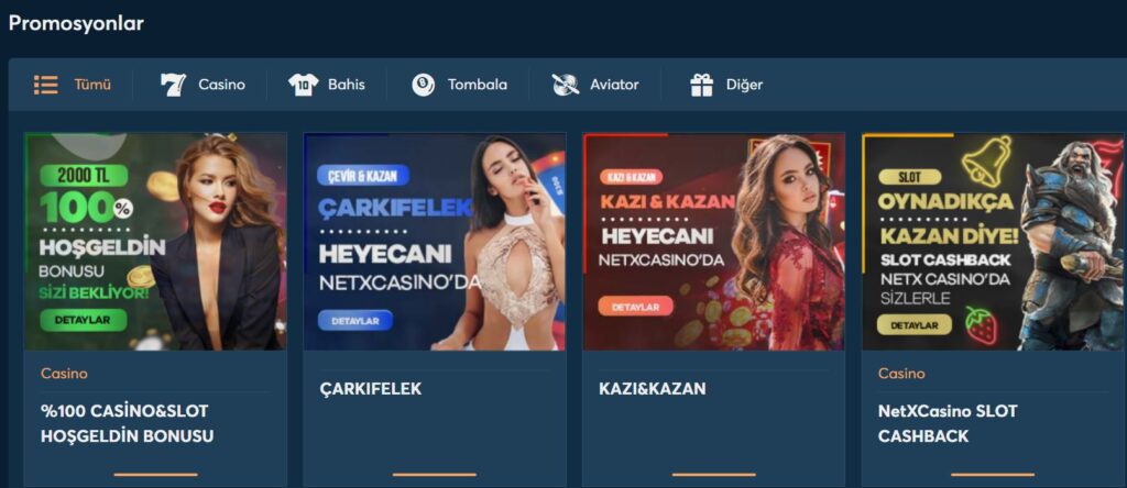 netxcasino bonusları